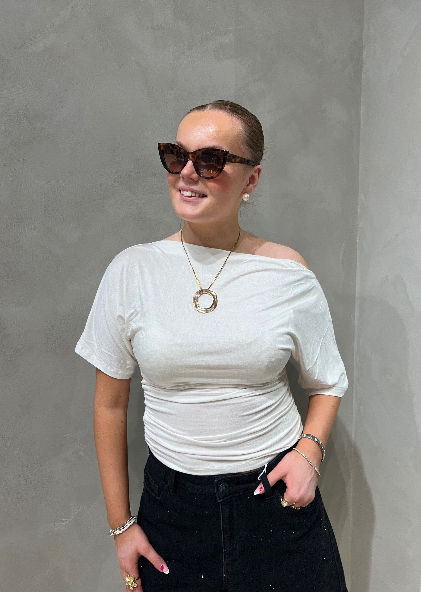 NMJUNE Top - Bright White