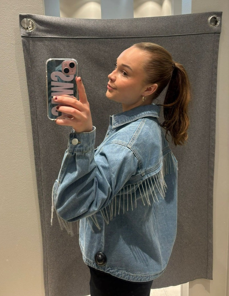NMALVA Shacket - Light Blue Denim