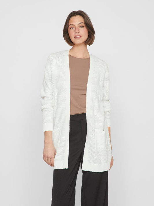 VIDALO Knit Cardigan - White Alyssum