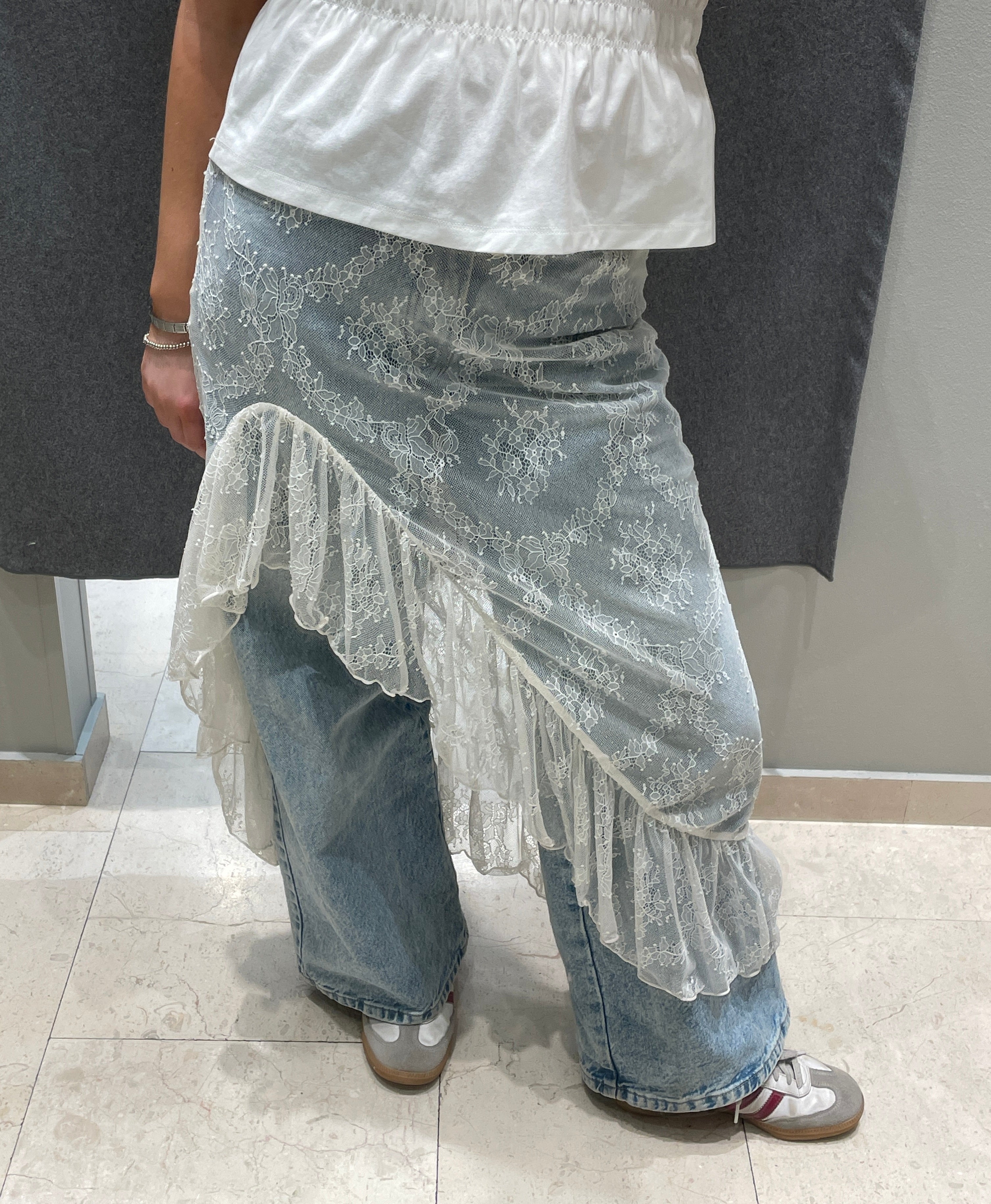 NMLUCIA Long Skirt - Cloud Dancer