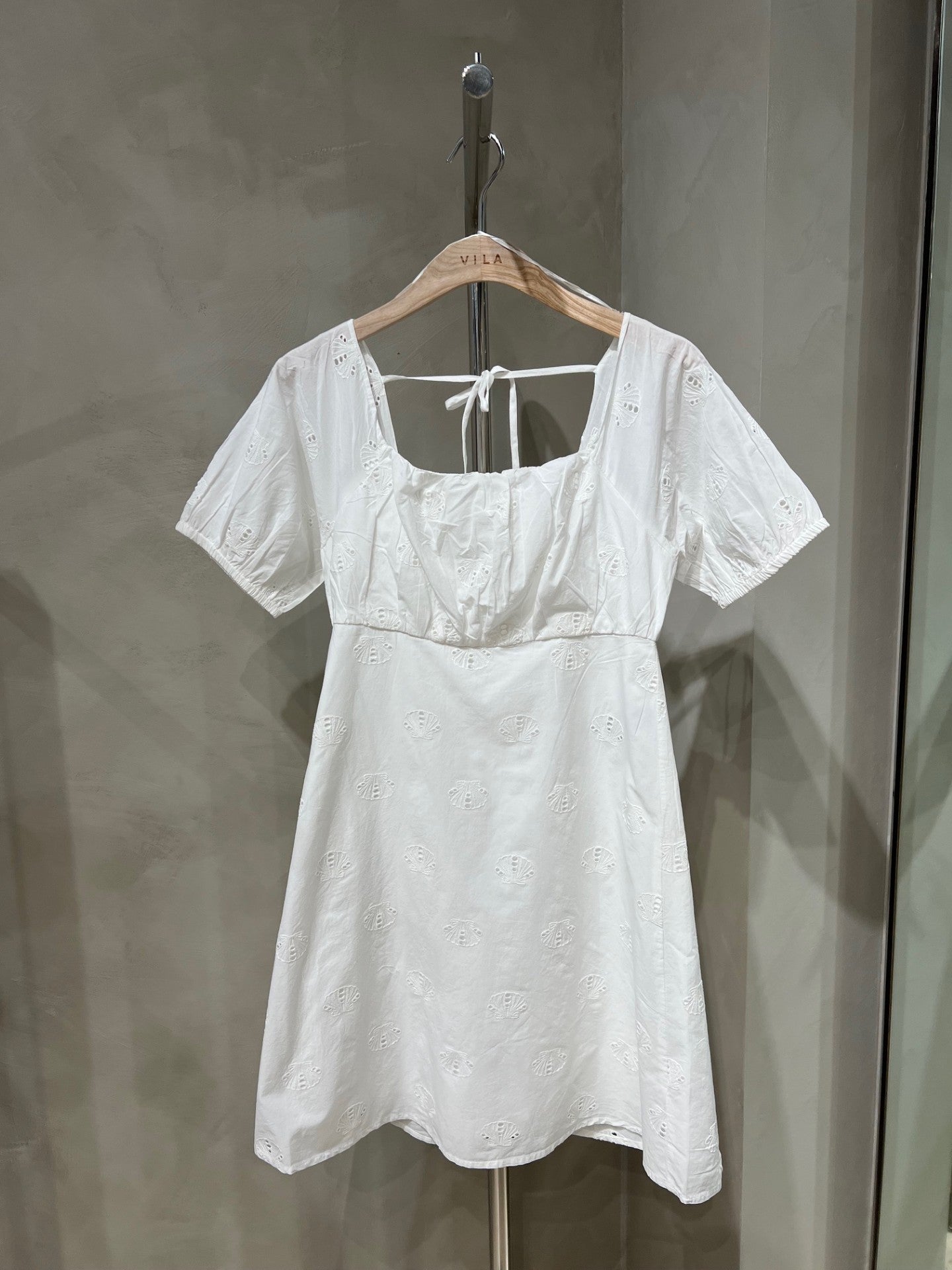 NMASHLEY Short Dress - Cloud Dancer