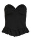 OBJSAVA Corset Top - Black