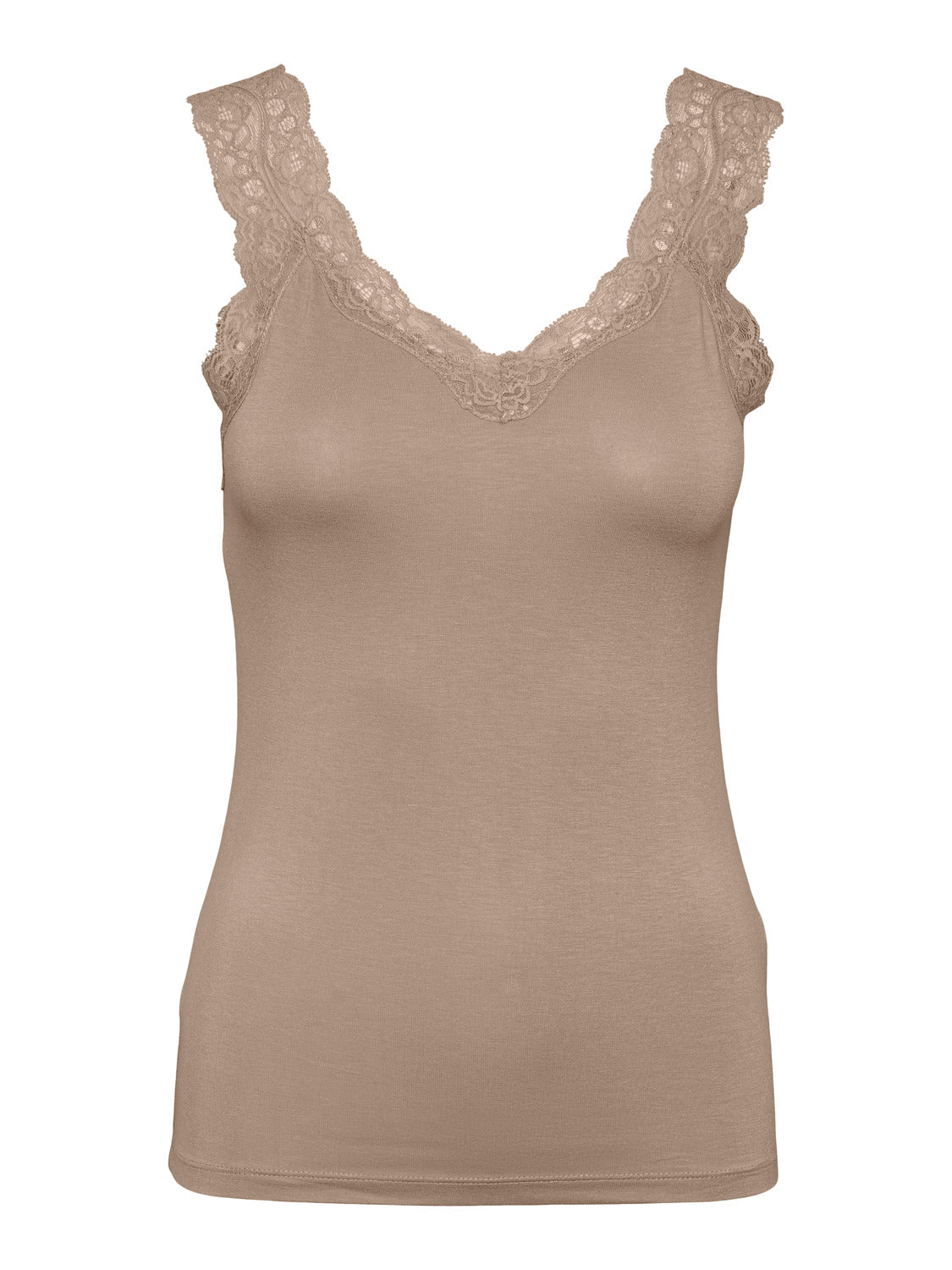 PCBARBERA Tank Top - Warm Taupe