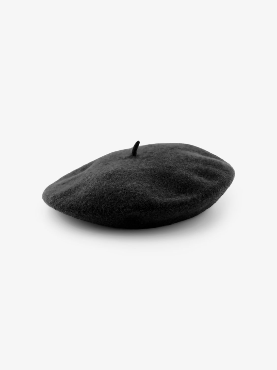 PCFRENCH Wool Beret - Black
