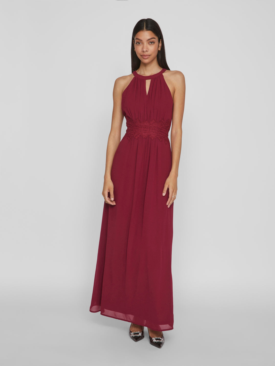 VIMILINA Dress - Beet Red