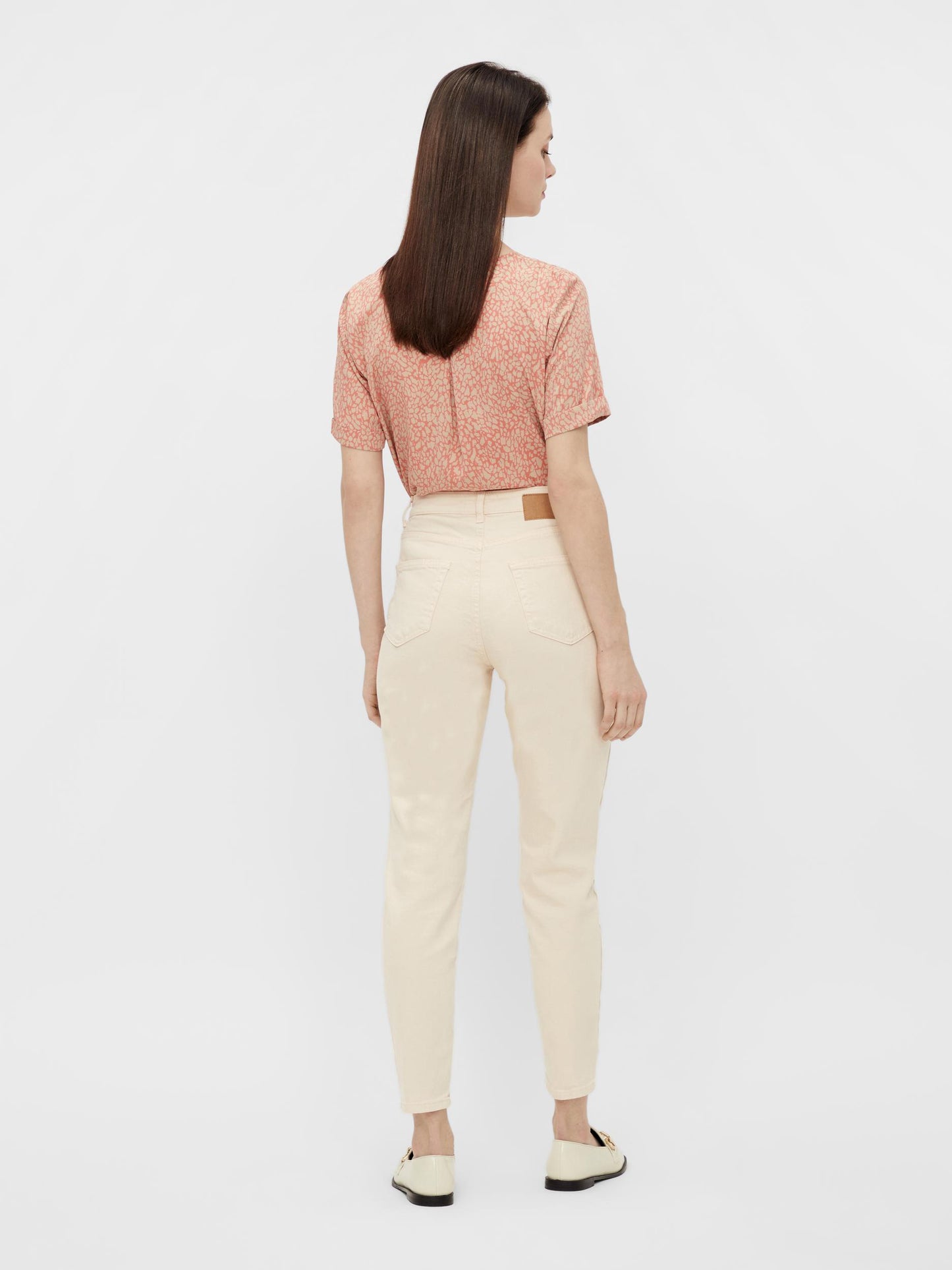PCLEAH Mom Jeans - birch