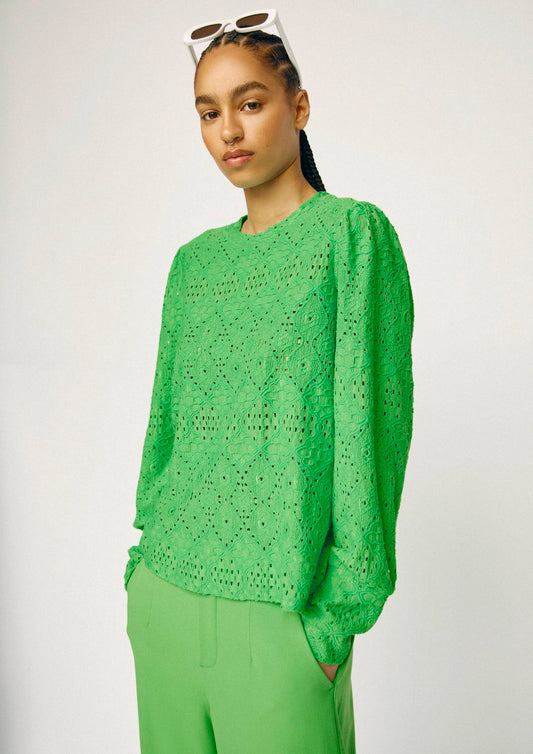 OBJFEODORA T-Shirts & Tops - Vibrant Green
