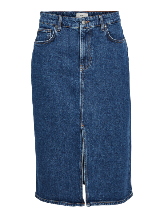 OBJELLEN Skirt - Medium Blue Denim