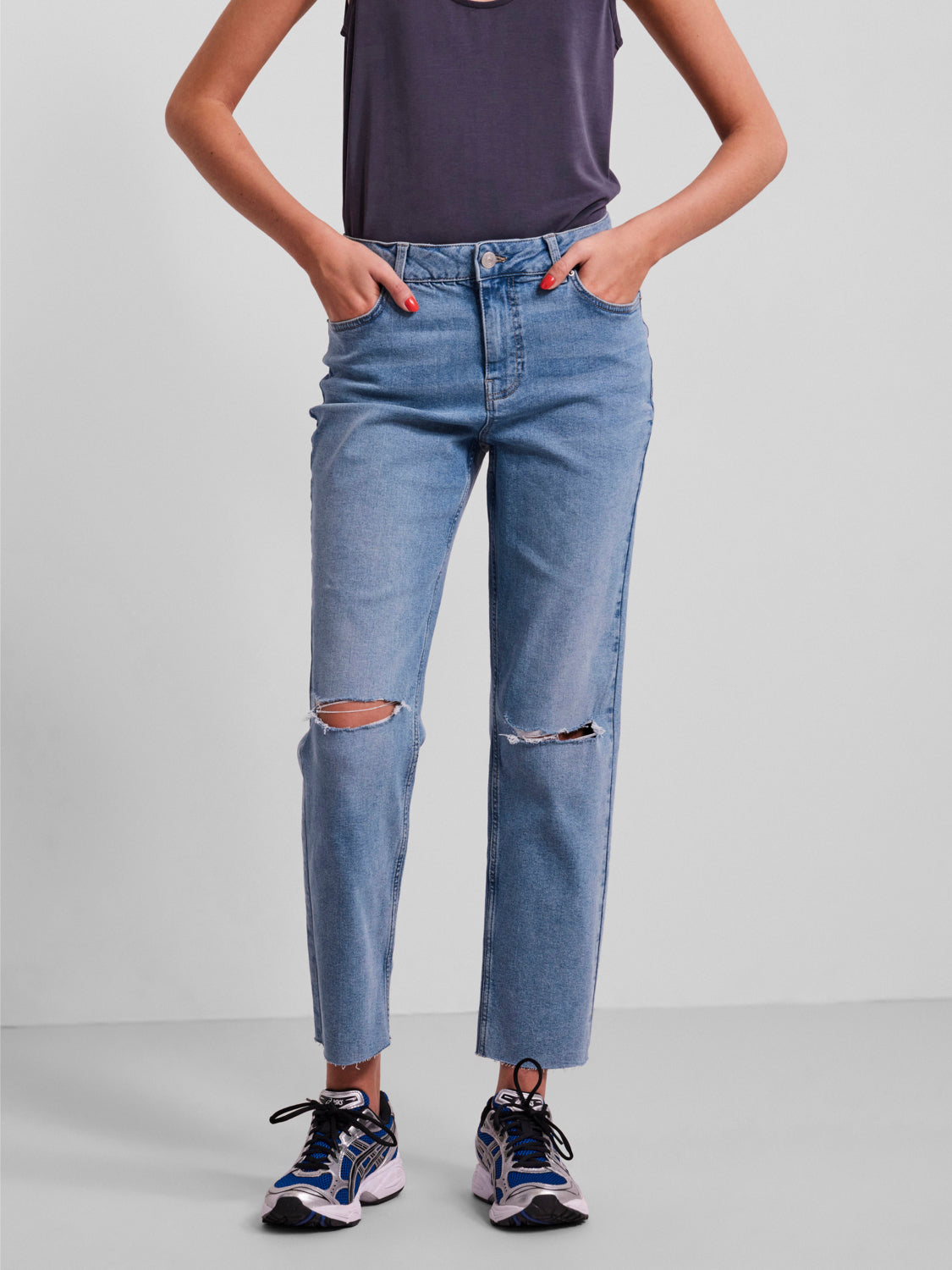 PCLUNA Jeans - Medium Blue Denim