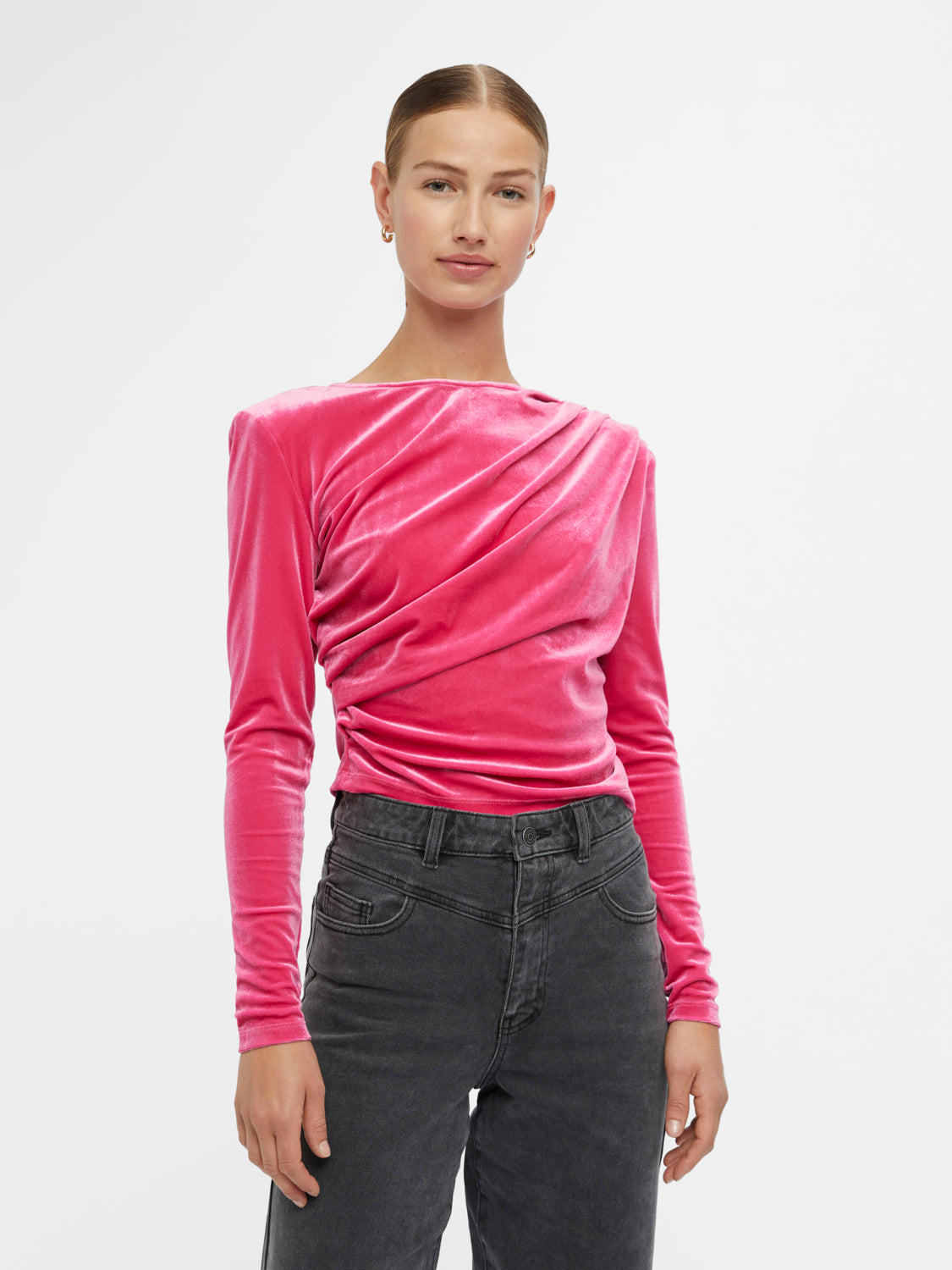 OBJALONA T-shirts & Tops - Magenta