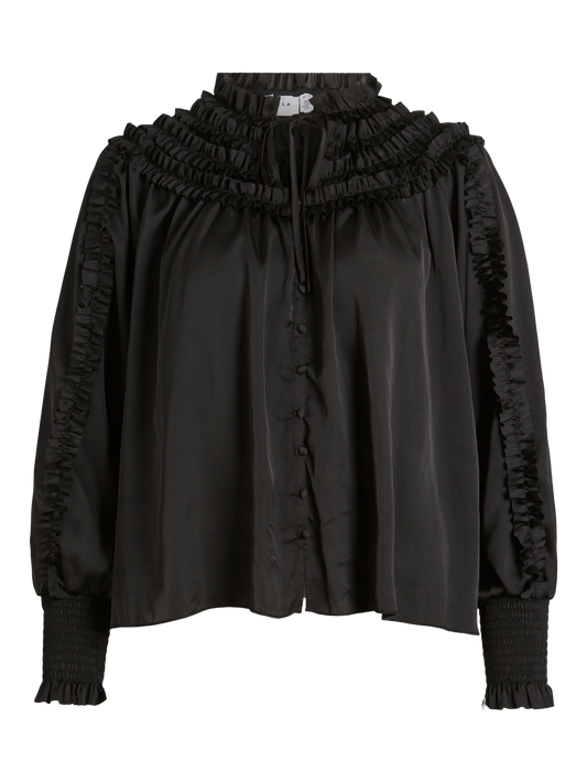 VIORASSE T-Shirts & Tops - Black